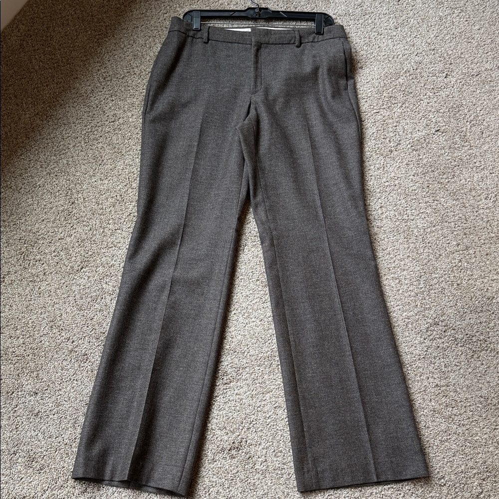 Banana Republic Martin‎ Women's Brown Trousers 100% Wool Made in Italy Lined EUC